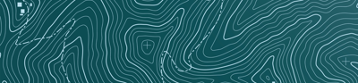 Topographical map lines on teal background